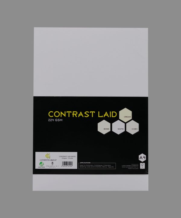 Contrast Laid White 224