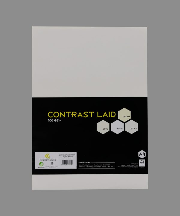 Contrast laid Ivory 100